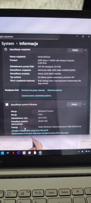 Asus Vivobook pro 15 16/512 OLED RTX 3050