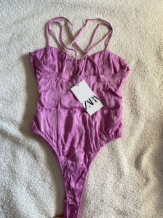 Body cor de rosa novo com etiqueta