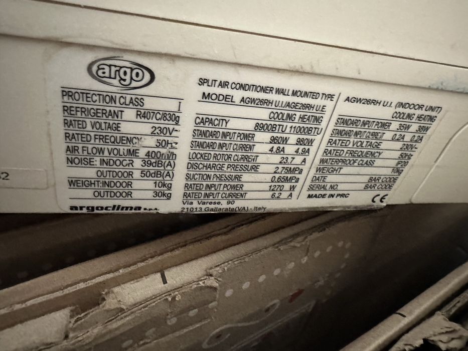 Продам Кондиціонер Argo R 407 c