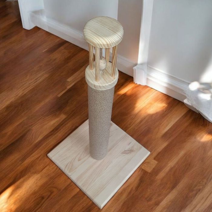 Когтеточка з дерева 45-100см Ø.7/11см Котик