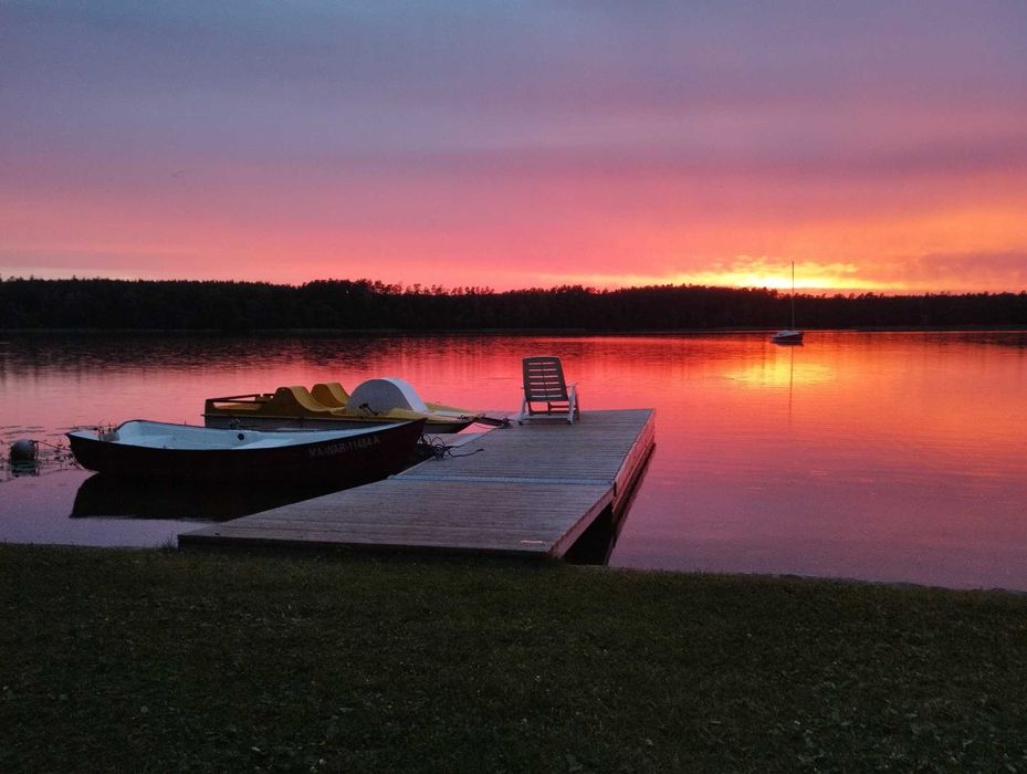 Domek nad samym jeziorem, Mazury..