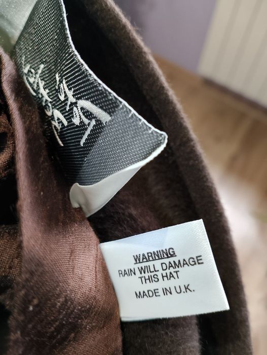 Brązowy Damski Kapelusz Z Futra Królika Peter Bettley