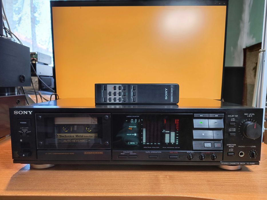 Magnetofon Sony TC-RX80ES Analizator widma Biały Kruk