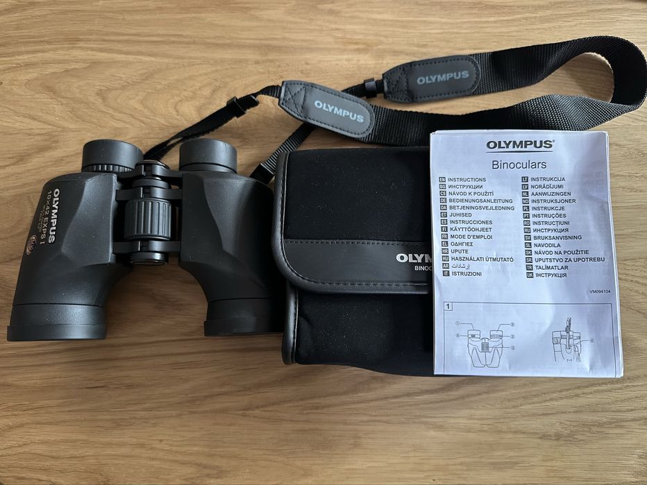 Lornetka Olympus 10x42 EXPS I – stan idealny, instrukcja i pokrowiec