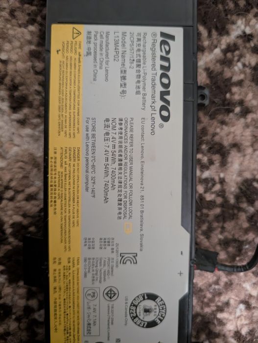 Оригінальна батарея Lenovo Y50-70, Y70-70 (L13M4P02) | Тримає 1.5 години