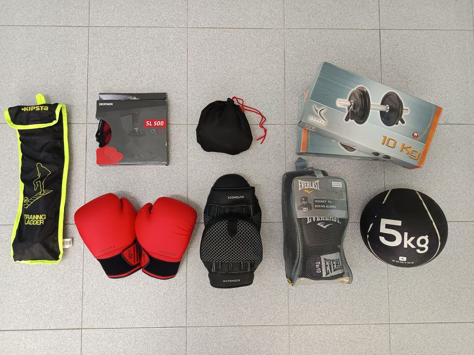 Luvas de Boxe EVERLAST 'Rodney' PU - 10 oz (NOVAS a Estrear + Bolsa Original)
