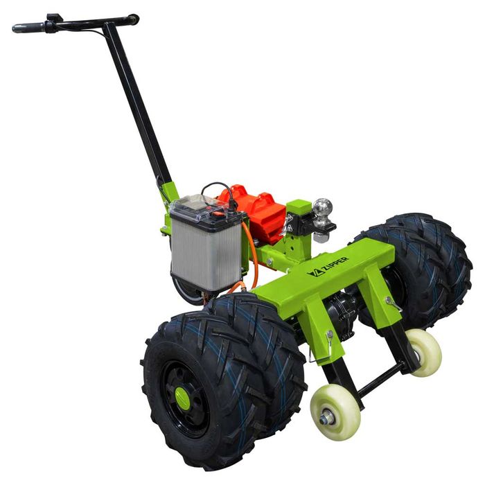 Wózek manewrowy do przyczep ZIPPER ZI-ARW2000 akumulatorowy, uciąg 2000 kg, silnik 800 W, akumulator 40 V / 6 Ah, zasięg ok. 5 km