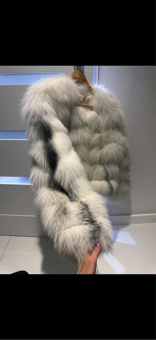 Futro naturalne lis bialy