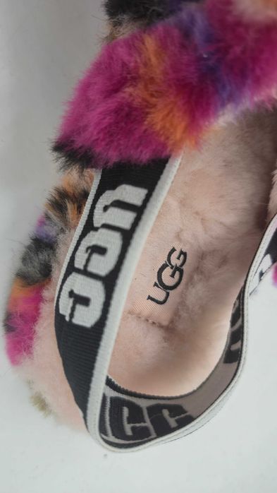 Дитячі хутряні капці босоніжки UGG K Fluff Yeah Slide