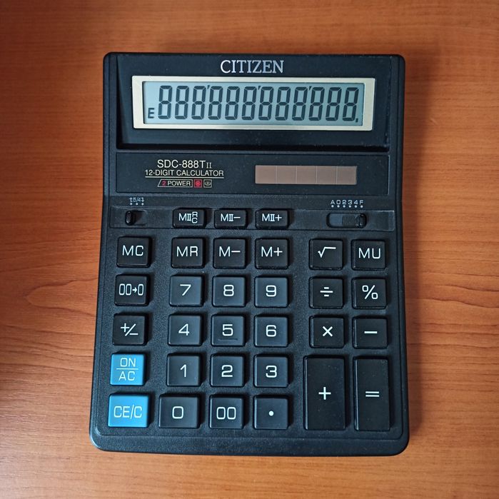 калькулятор citizen sdc 888 tii 12 розрядний бухгалтерський