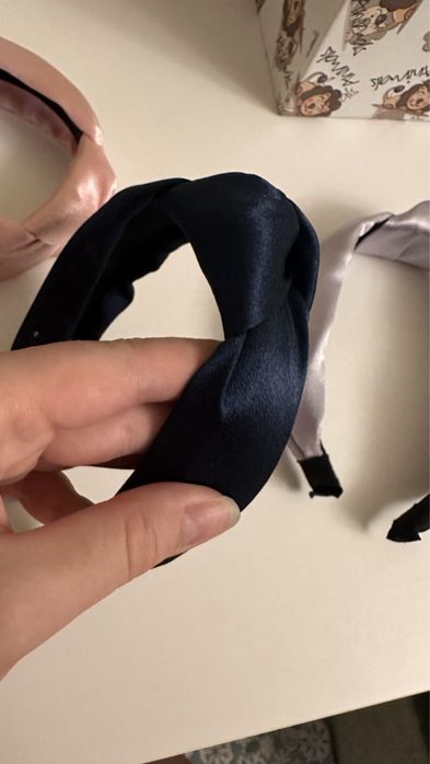 Обруч / ободок для волосся атласний