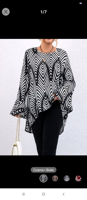 Bluzki tuniki plus size
