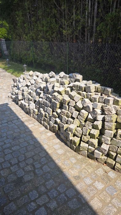 Kostka granitowa, 5 ton, wymiar: 9-11 cm
