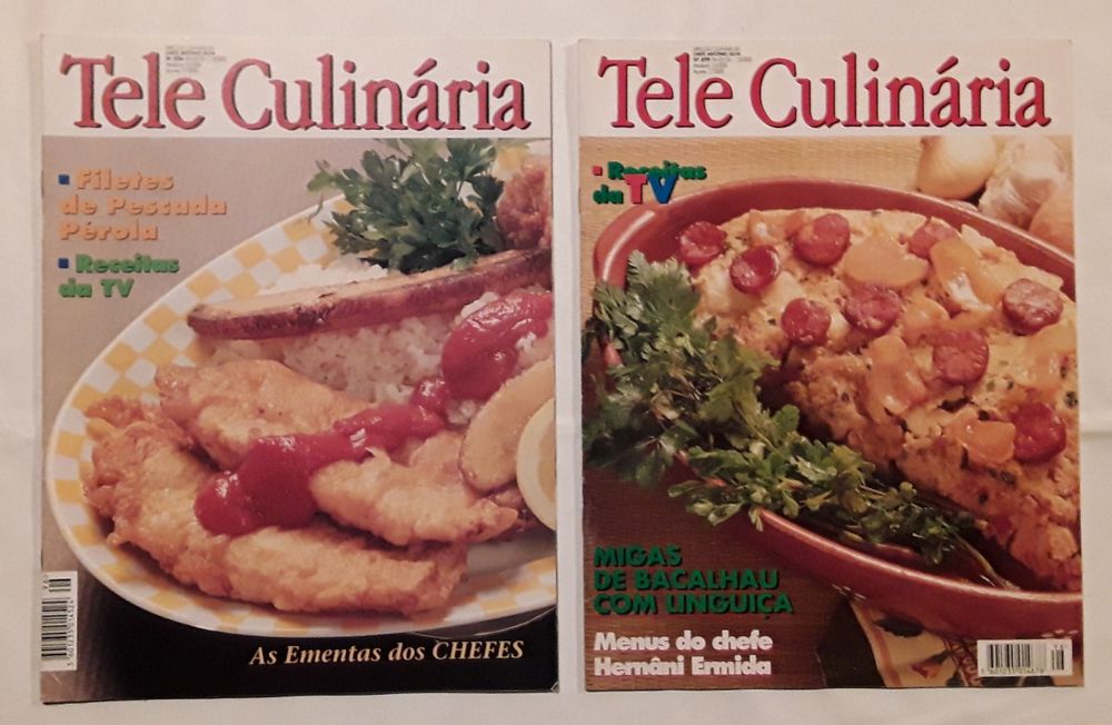4 Revistas Teleculinária do ano 1996