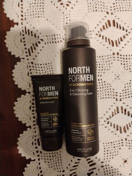 Zestaw męski pianka do golenia i żel pod goleniu z Oriflame