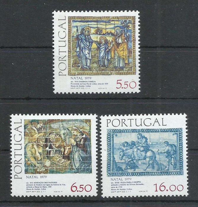 Selos portugueses – Ano completo de 1979, 37 selos como novos