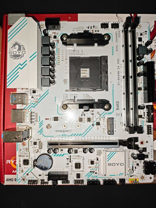 Опис↓ AMD Ryzen 5 3500x, B450M SOYO, DDR4 16ГБ(2x8) комплект AM4