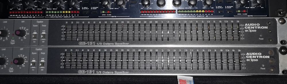 Gráfico equalizador analógico