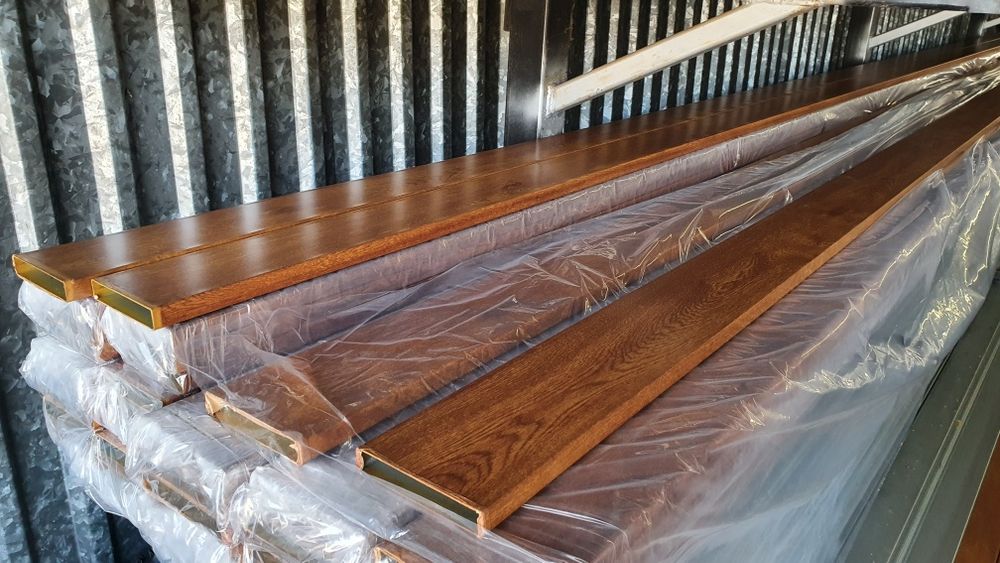 Profil ocynk malowany proszkowo złoty dąb deska ogrodzenie płot