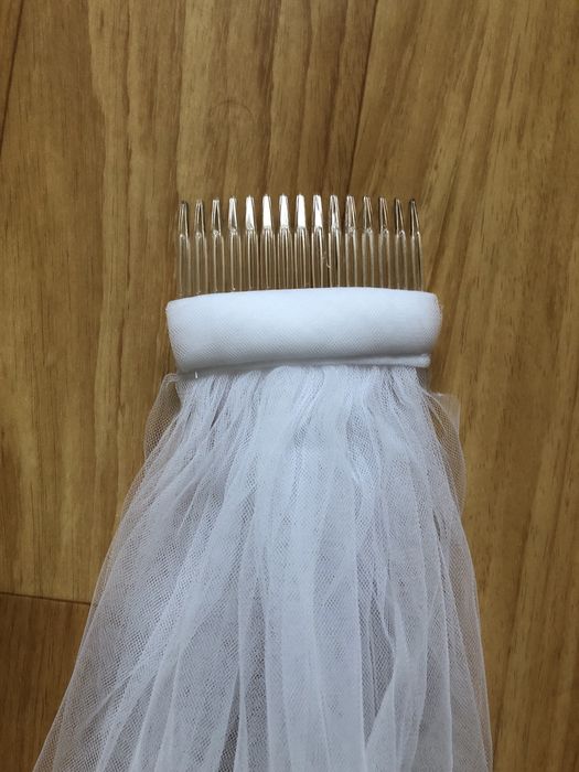 Нова біла фата 95 см