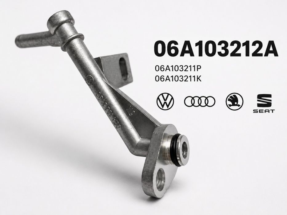 Трубка системи охолодження двигуна VAG 06A103212A