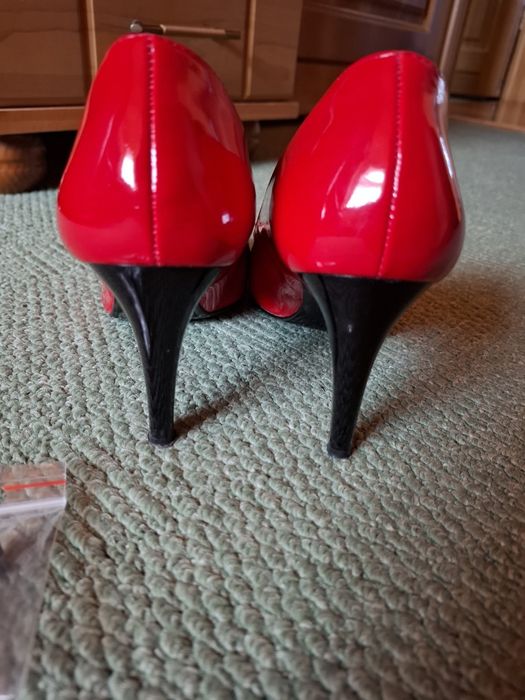 Czerwone czółenka szpilki Veroni, 38