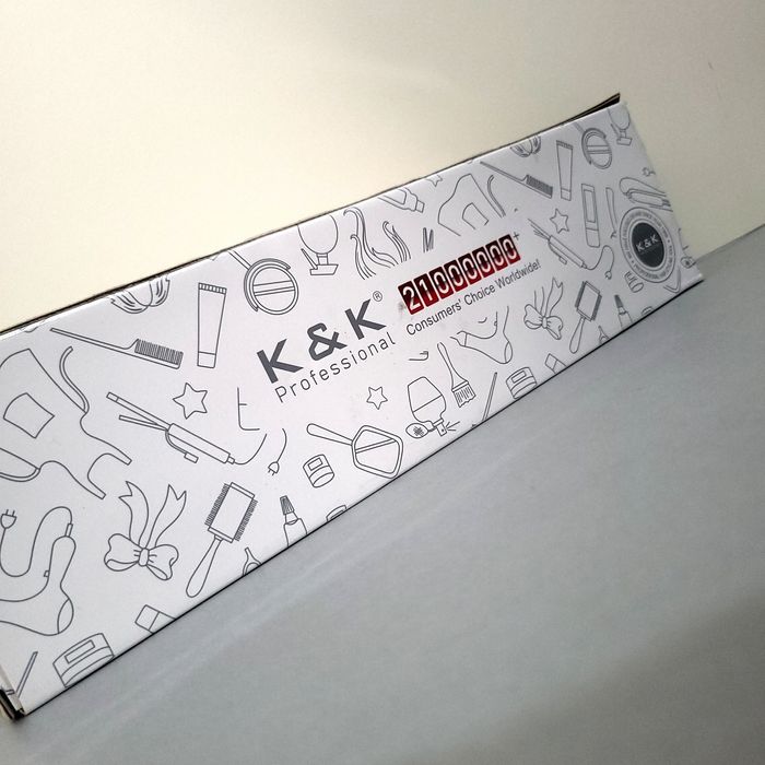 K&K Professional Hair Straihgtener - prostownica do włosów, białozłota