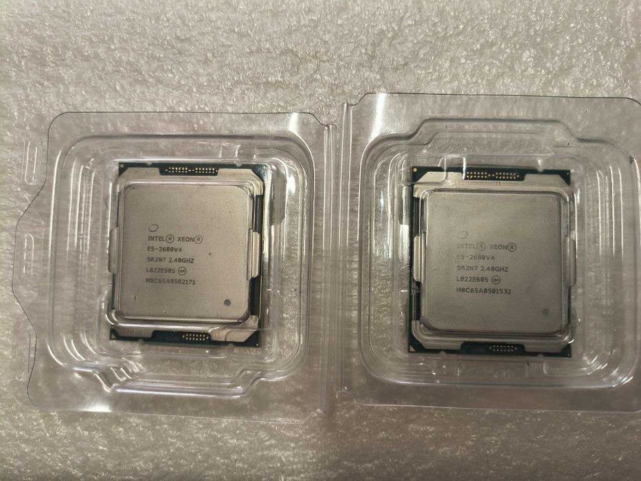 Процесори (2шт. в наявності)  Intel Xeon E5-2680 v4 (LGA2011-3) 14 ядер / 28 потоків у блистерній упаковц