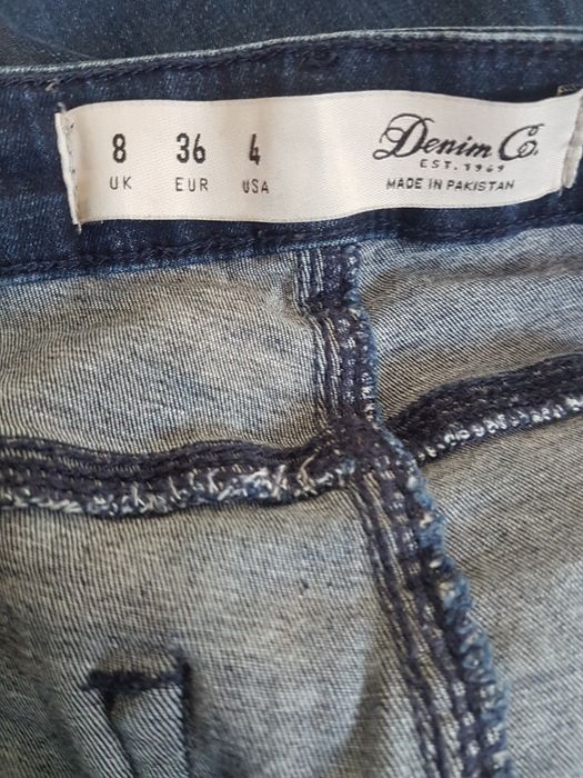 Jeansy  Denim Co. granat, 36/34