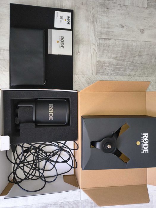 Mikrofon USB Røde NT-USB – kompletny zestaw, stan idealny