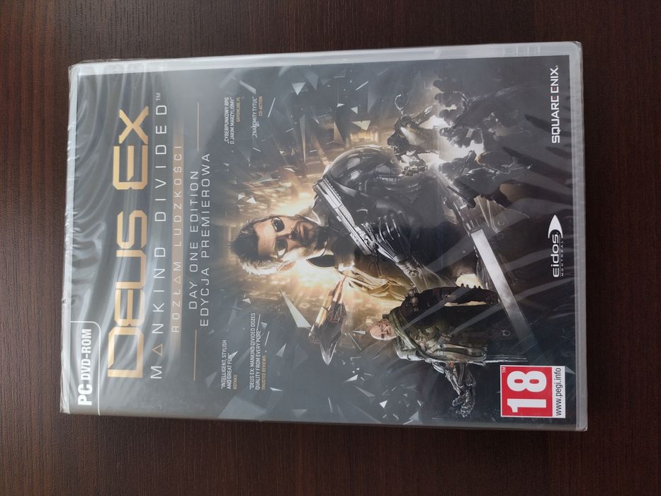 Deus Ex Mankind Divided Rozłam Ludzkości PC pudełko nowa folia