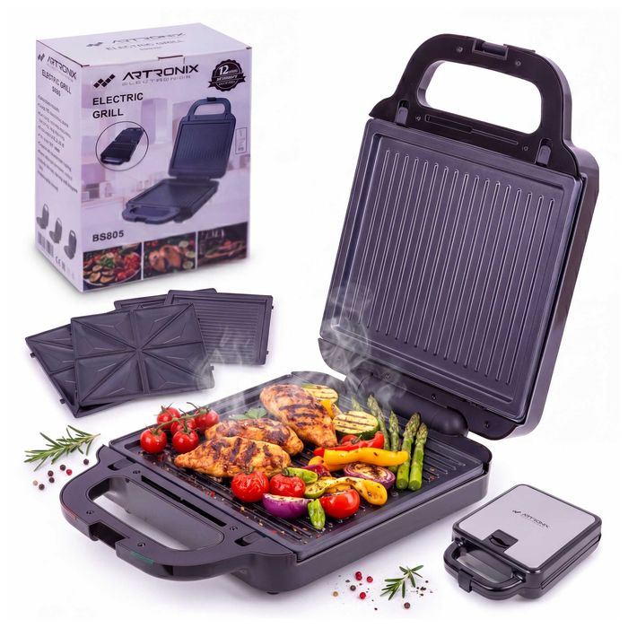 Opiekacz / Gofrownica / Toster / Grill ARTRONIX 3w1 XL – 1400W