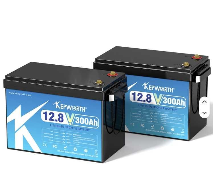 Akumulator LiFePO4 KEPWORTH 300AH 12V Kamper, Magazyn energii W.GRATIS
