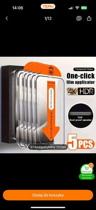 Szkło na iphone 11 - 5ciopak