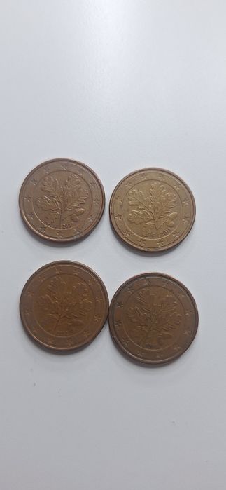 Coleção  de moedas de 5 centimos
