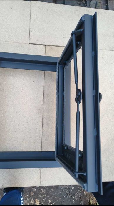 Дверця для каміна двухстворочна під замовлення, дверка в барбекю камин