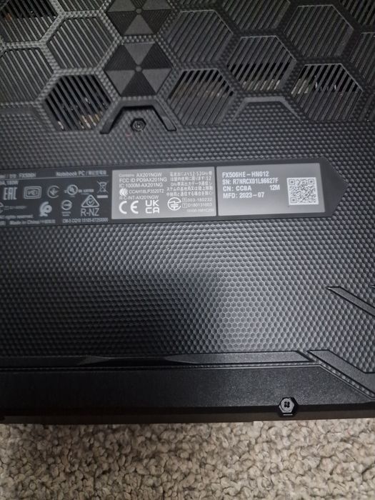 ASUS TUF Gaming i5-11400H RTX 3050 Ti 4GB 16GB 512GB SSD 144Hz IPS Ігровий. F15 FX506HE