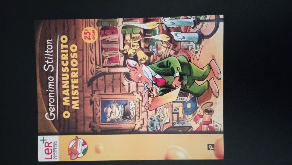 Livro "O manuscrito misterioso" de Gerónimo Stilton