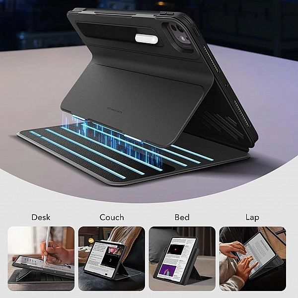 ESR FLIP HYBRID IPAD PRO 11" 5 / 6 / 2024, 2025 BLACK