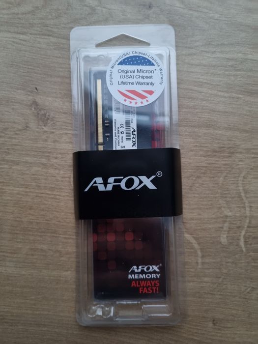Pamięć RAM 16GB DDR4 sodimm AFOX od Micron do laptopa Nowa 2666 PC4