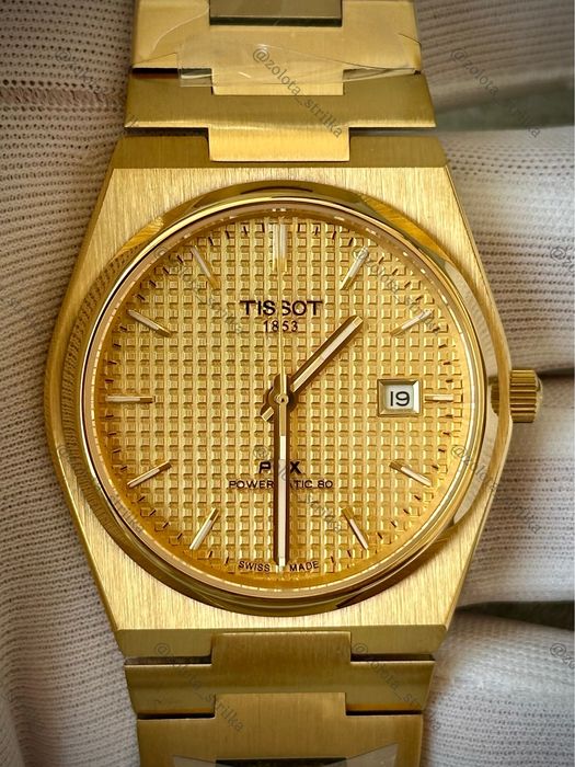 Tissot PRX Powermatic 80 GOLD T137.407.33.021.00 мужские часы Тиссо