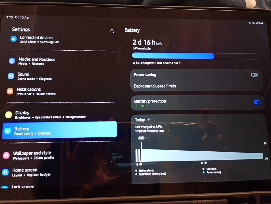 Samsung Galaxy S6 lite tablet