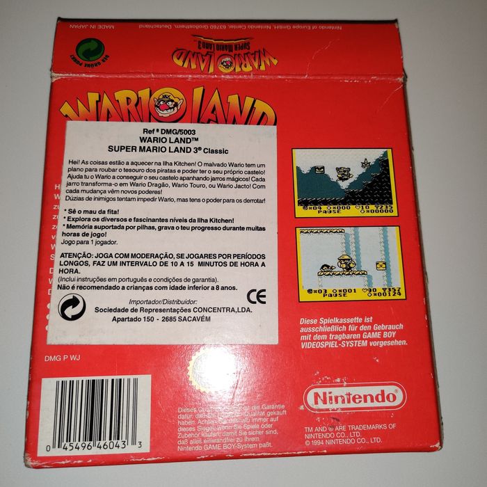 Super Mario Land 3 (Wario Land) para Gameboy