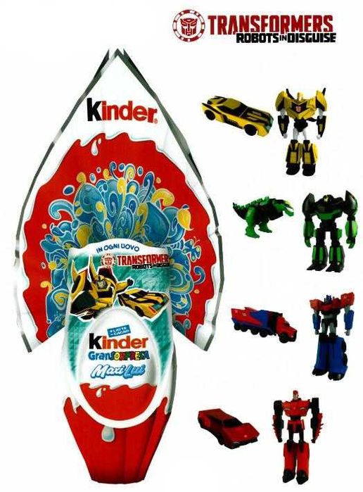 Трансформери з дуже великих кіндер сюрпризів