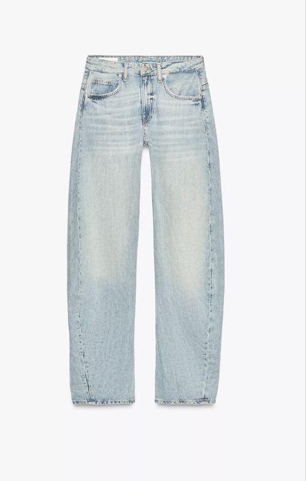 Джинси Zara з низькою посадкою і зміщеним швом