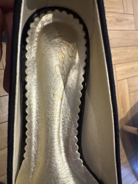 Buty baleriny rozmiar 38 złoto czarne.