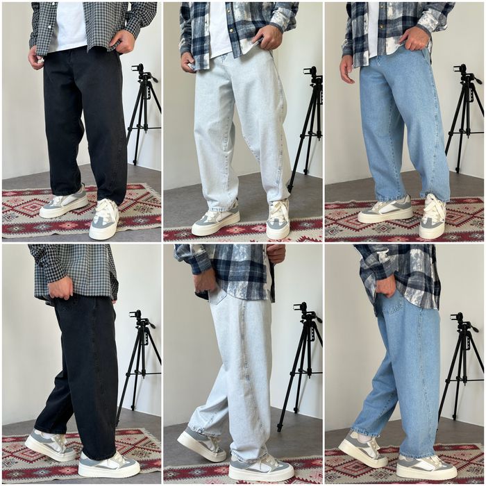 Джинси чоловічі широкі банани, balloon jeans, штани балони реп | Джинсы широкие мужские, штаны бананы, джынсы беги 90 х rap sk8 | Розмір XL
