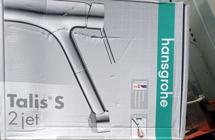 Bateria kuchenna z wyciąganą wylewką Hansgrohe Talia M52