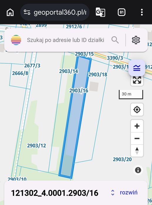 Działka budowlano-leśna 2338 m² Brzeszcze ul. Bór - Widok 4