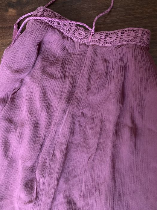 Максі спідниця Massimo Dutti фіолетова віскоза XS